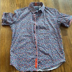 Robert Graham Short Sleeved Tailored Shirt L